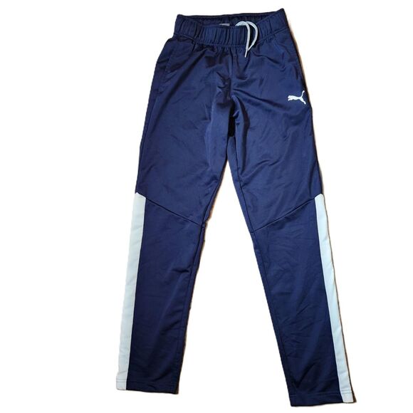 Puma Athletic Pants – Navy Blue, Men’s Size Small | Open Bottom - Picture 1 of 10